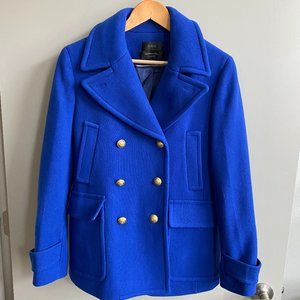 J.Crew Stadium Peacoat Cobalt Blue Size 10